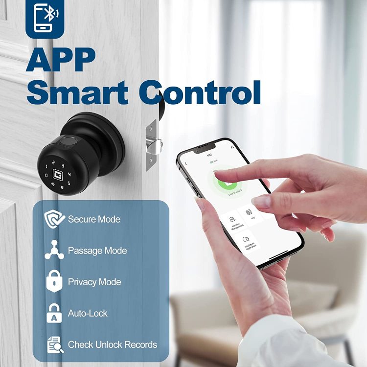 Smart Door Knob with Fingerprint