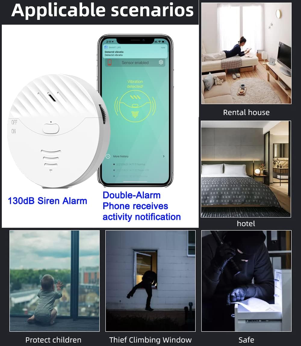 WiFi Window Glass Break Alarm