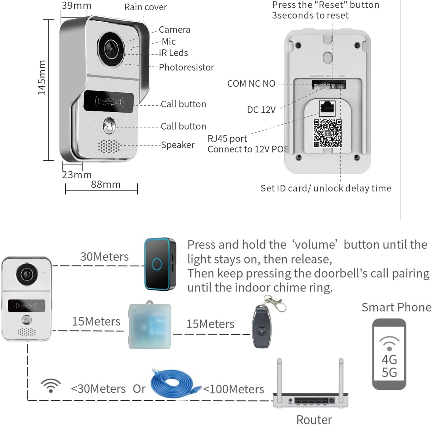 Tuya Smart Video Doorbell Wireless WiFi