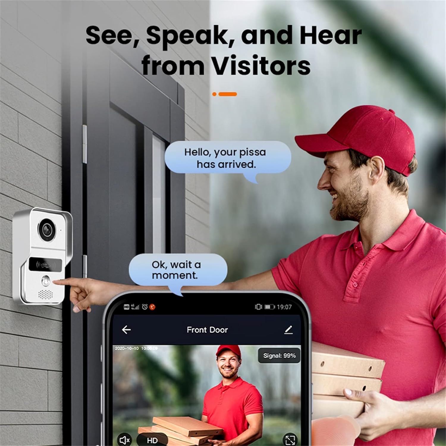 Tuya Smart Video Doorbell Wireless WiFi