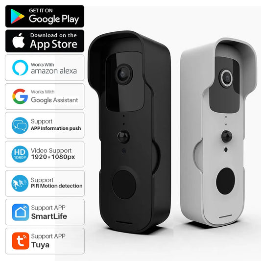 Tuya Smart Video Doorbell – 1080P WiFi, Two-Way Audio