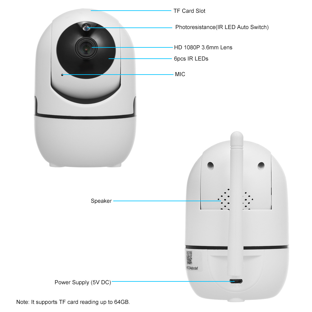 Smart indoor PTZ 2MP Camera CorunSmart