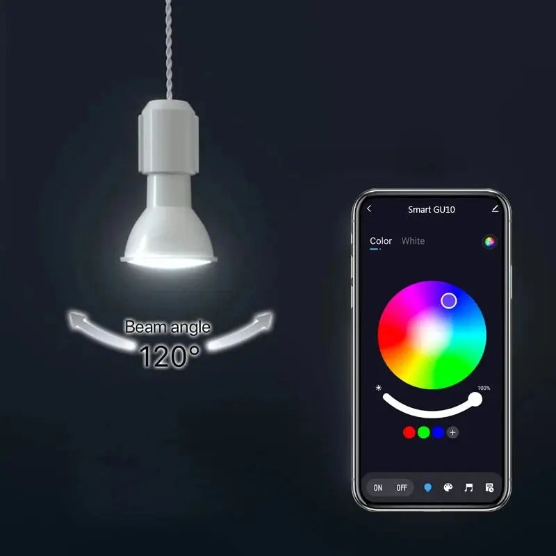 Tuya GU10 WiFi Bluetooth Dimmable LED Smart Light Bulb