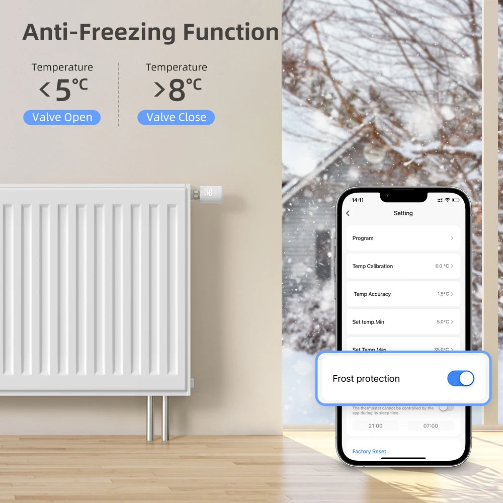 AVATTO WiFi TRV Radiator Thermostat