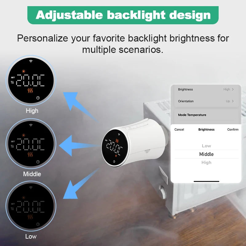 Smart Wifi Thermostat Radiator Valve