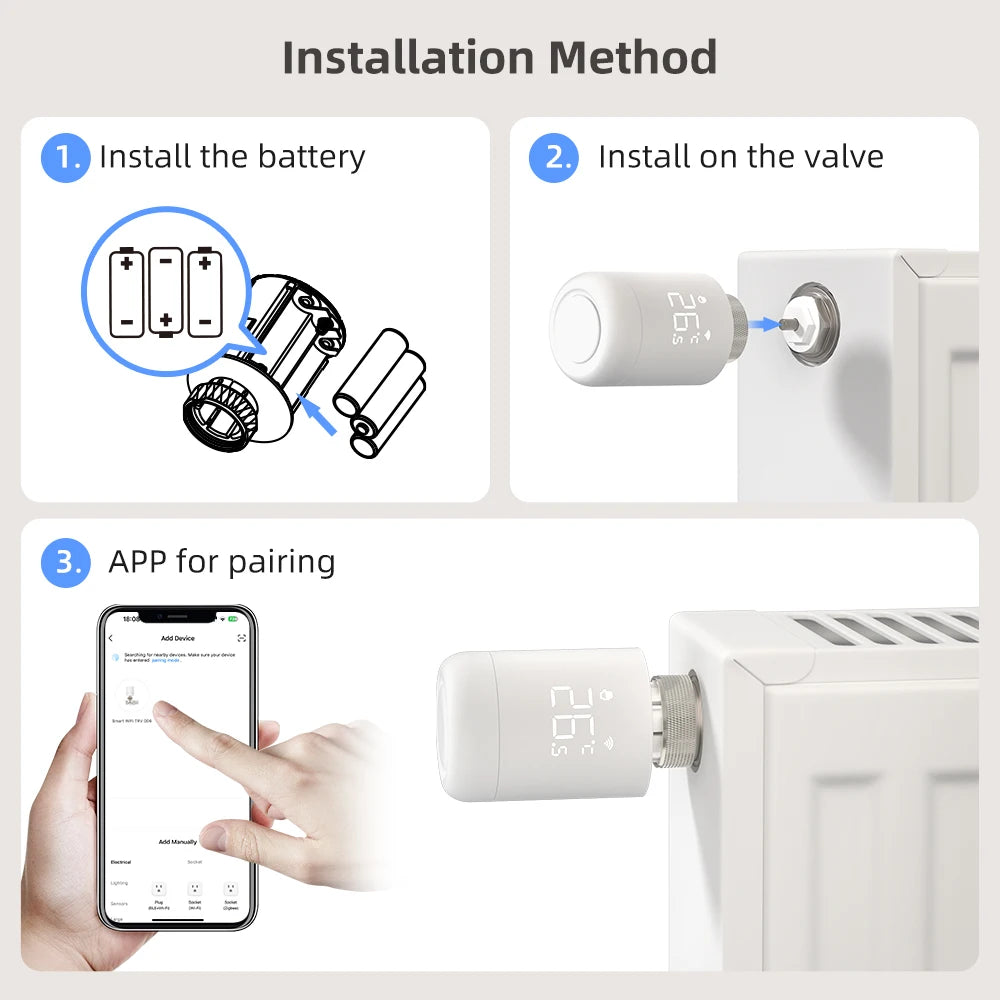 AVATTO WiFi TRV Radiator Thermostat