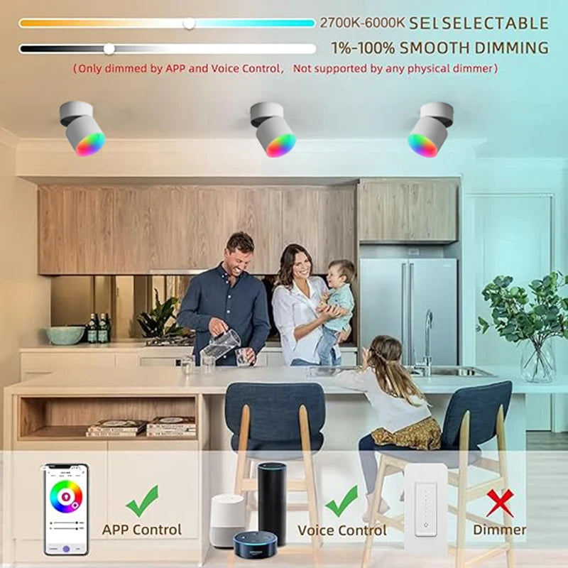 Smart Life Foldable Downlight