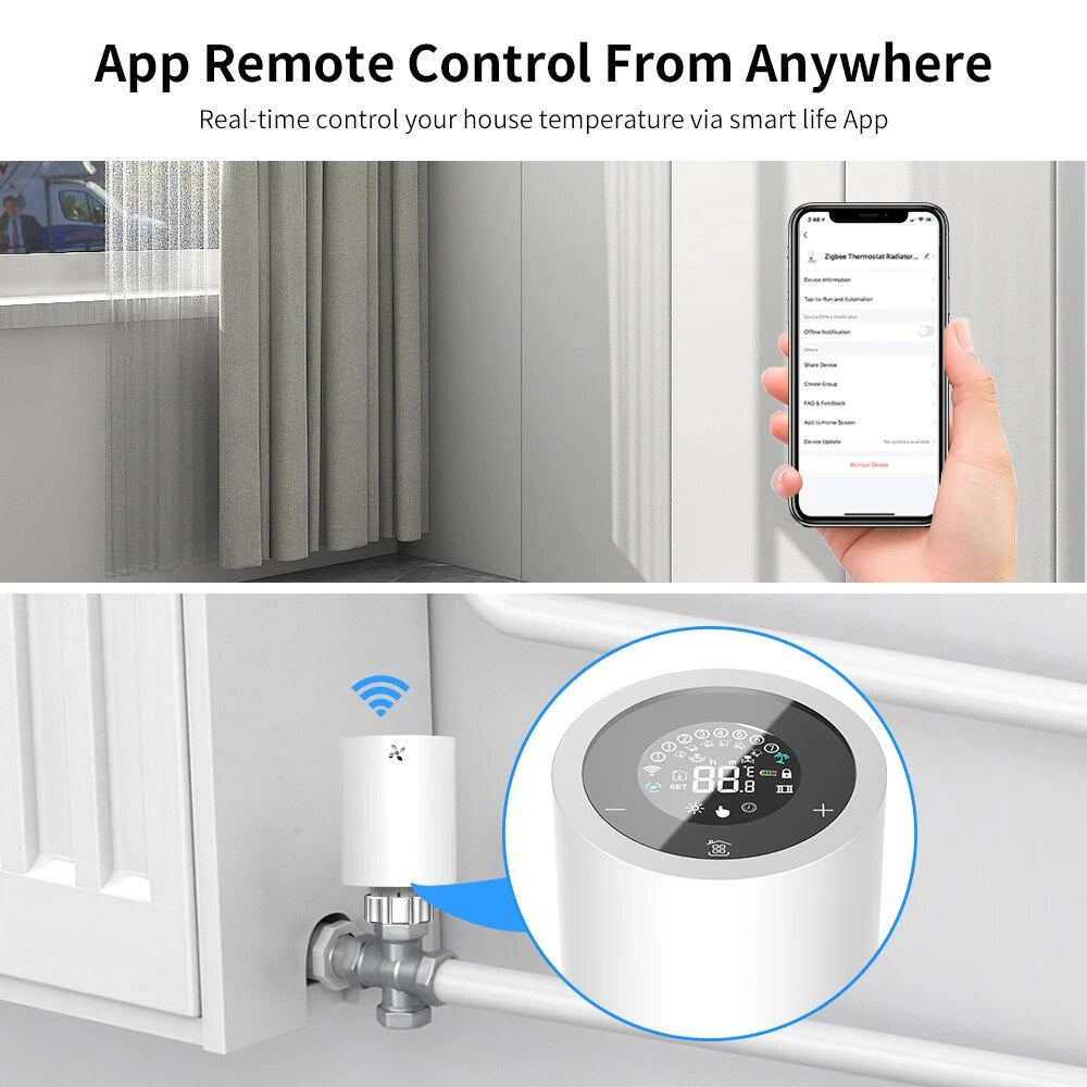 Smart Radiator Thermostat Tuya ZigBee 3.0