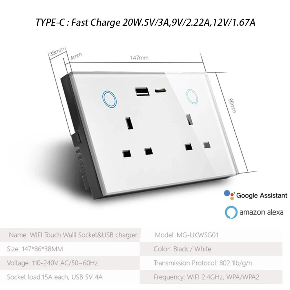 Smart WiFi Wall Socket