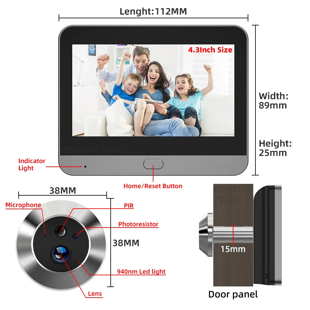 Tuya Smart WiFi Peephole Camera