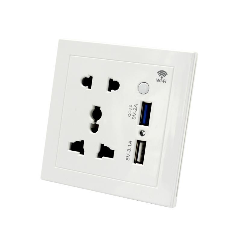 Smart single socket with USB