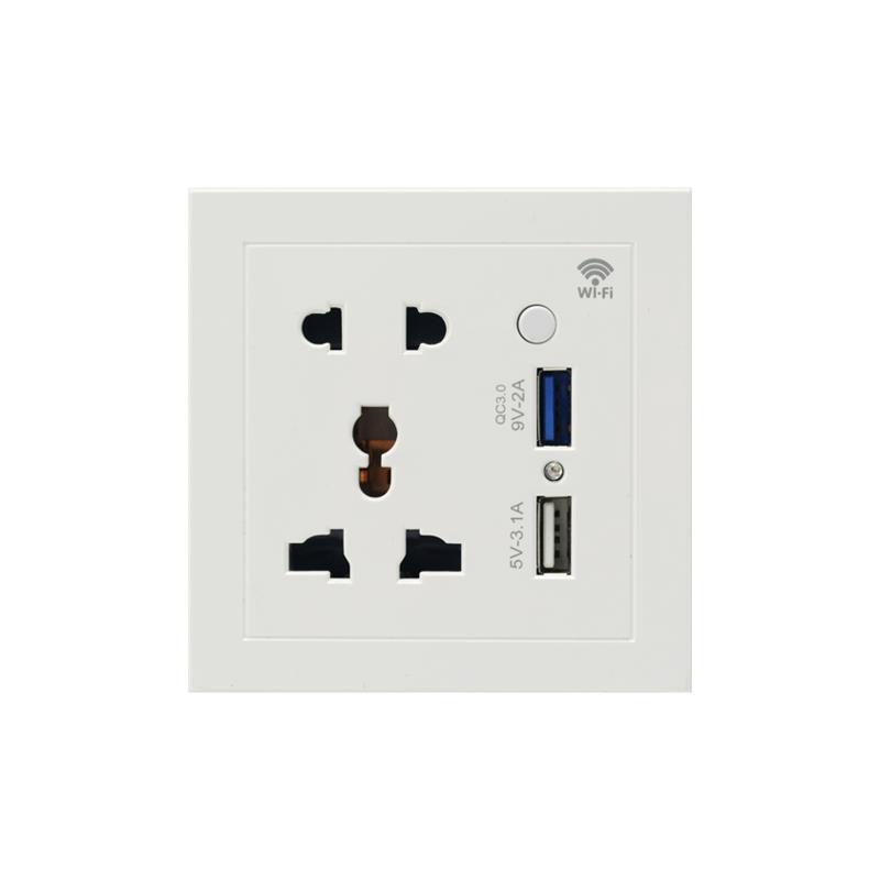 Smart single socket with USB