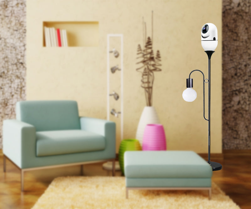 Indoor camera with Bulb E27 socket