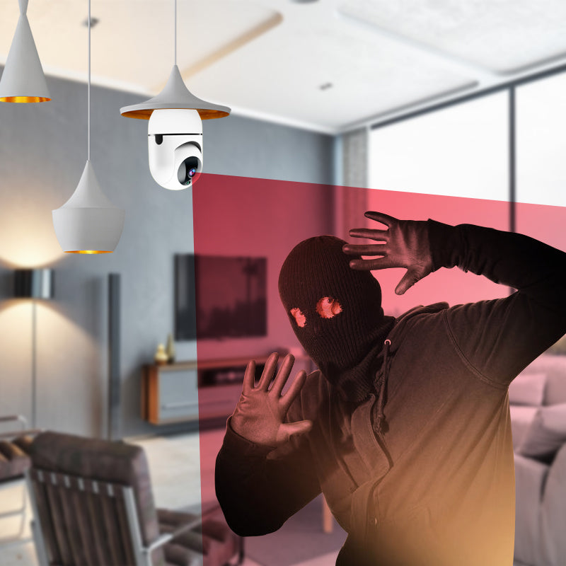 Indoor camera with Bulb E27 socket