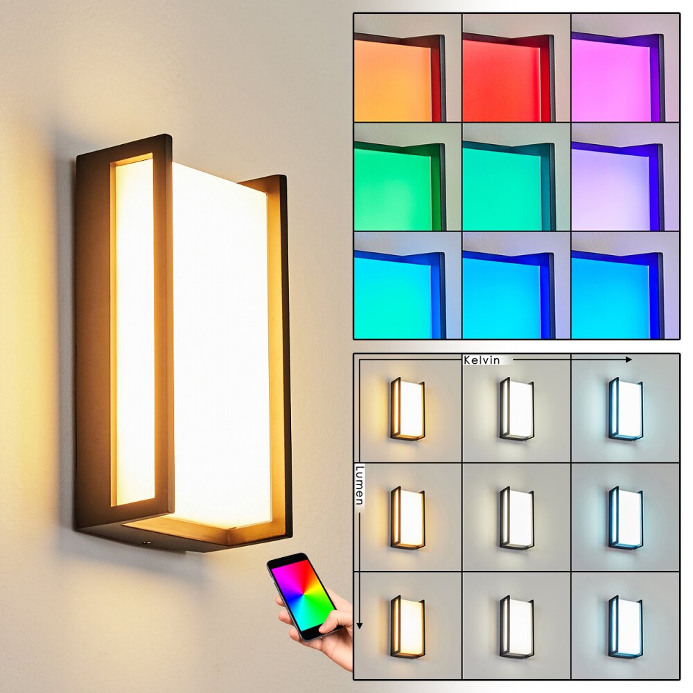 Skove Outdoor Wall Light - Modern LED Anthracite Fixture