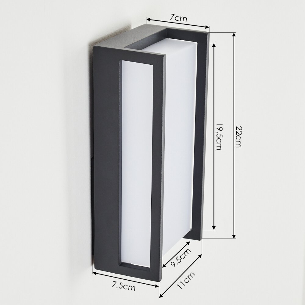 Skove Outdoor Wall Light - Modern LED Anthracite Fixture