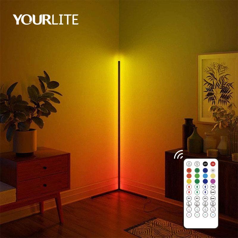 Ambient corner floor lamp