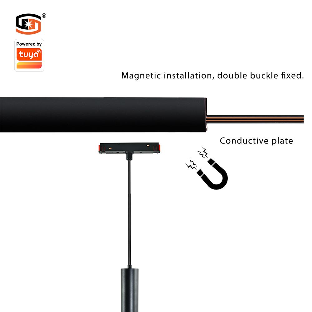 Smart magnetic pendant light