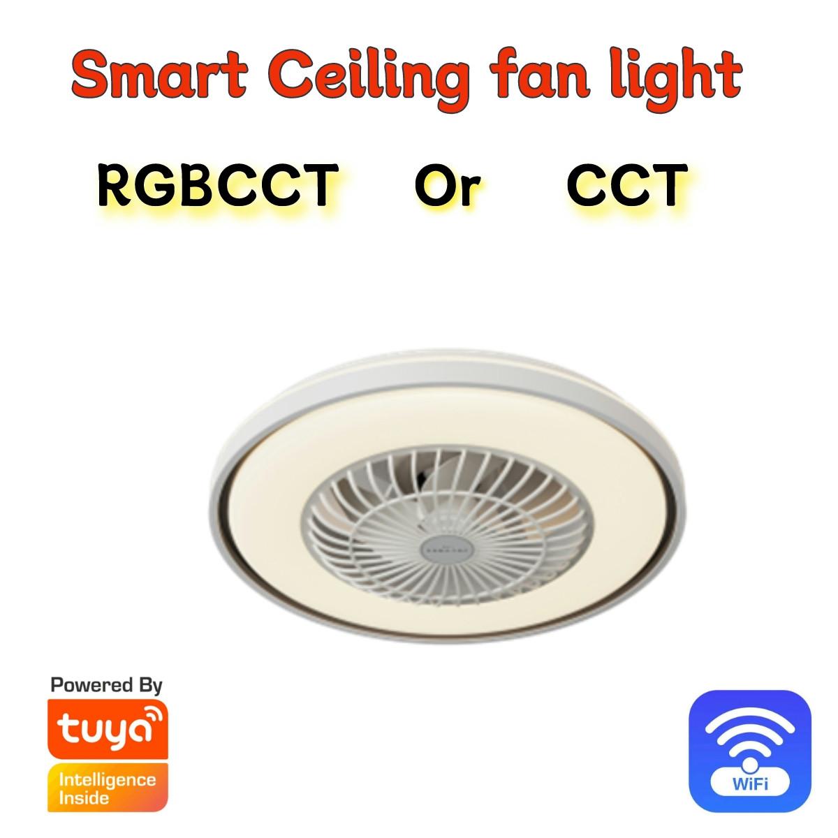 Smart ceiling fan with ambient light WeTrendy